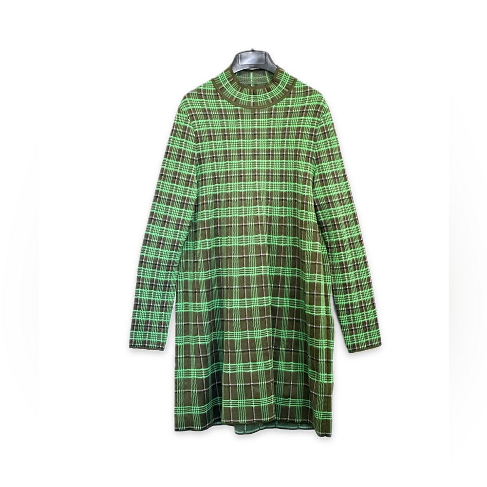 Rare‼️Exquisite‼️EUC Missoni Green/BrownPink Weave 60’s style Midi Dress/Sweater - Picture 3 of 16